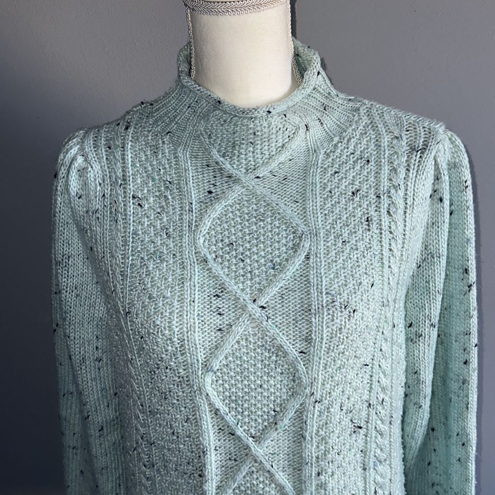 Talbots Cable Knit Tweed Sweater! - Picture 8 of 12